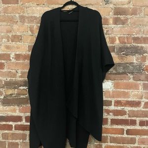 Allsaints black sweater wrap